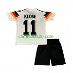 Camisolas de futebol Alemanha Klose 11 Retro Criança Equipamento Principal 1990 Manga Curta